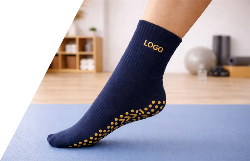 Custom yoga and pilates grip socks — product 28