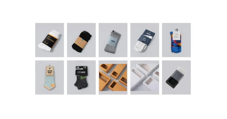 Custom sock packaging and labelling options for studio retail